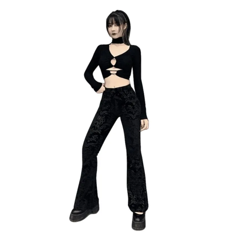 Ansicht 4 — Hose für Damen – schwarz Gothic