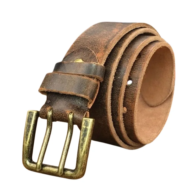 Gürtel – braun aus Leder Antik-Finish