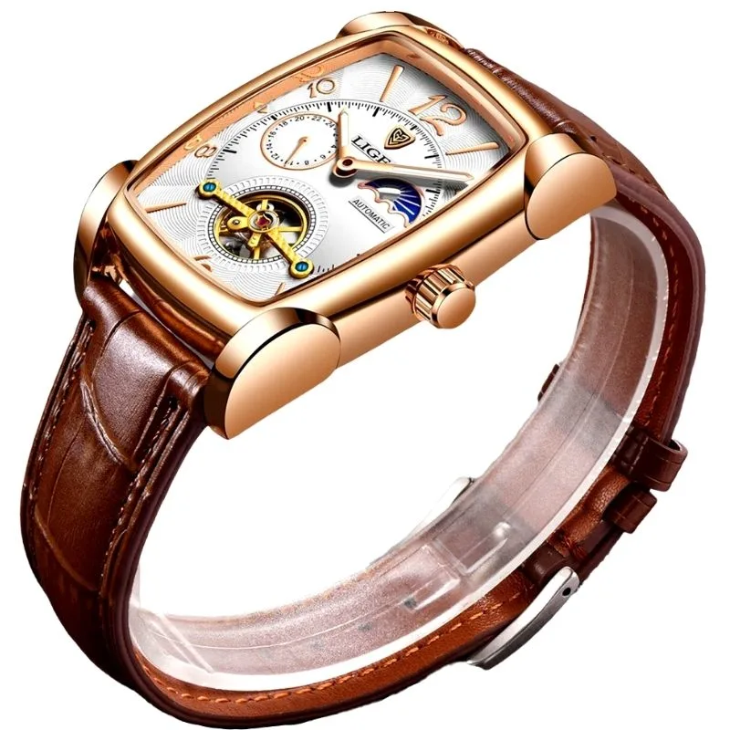 Ansicht 12 — Uhr für Herren – rechteckig Eleganter Stil