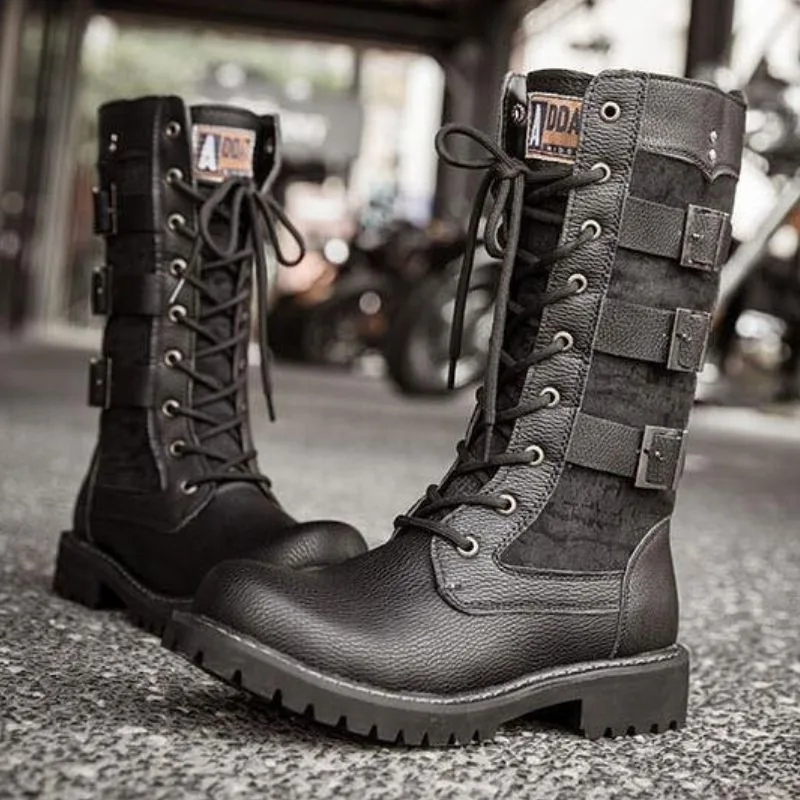 Ansicht 2 — Steampunk-Stiefel – Motorradstil