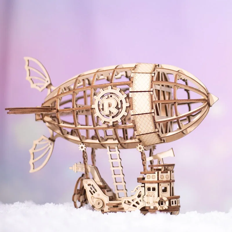 Ansicht 2 — Steampunk-Modellbausatz – Luftschiff Zeppelin