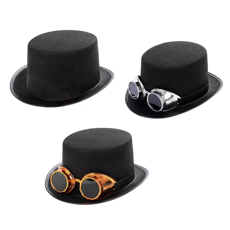 Ansicht 6 — Steampunk-Hut – mit Brille im Schweißer-Look