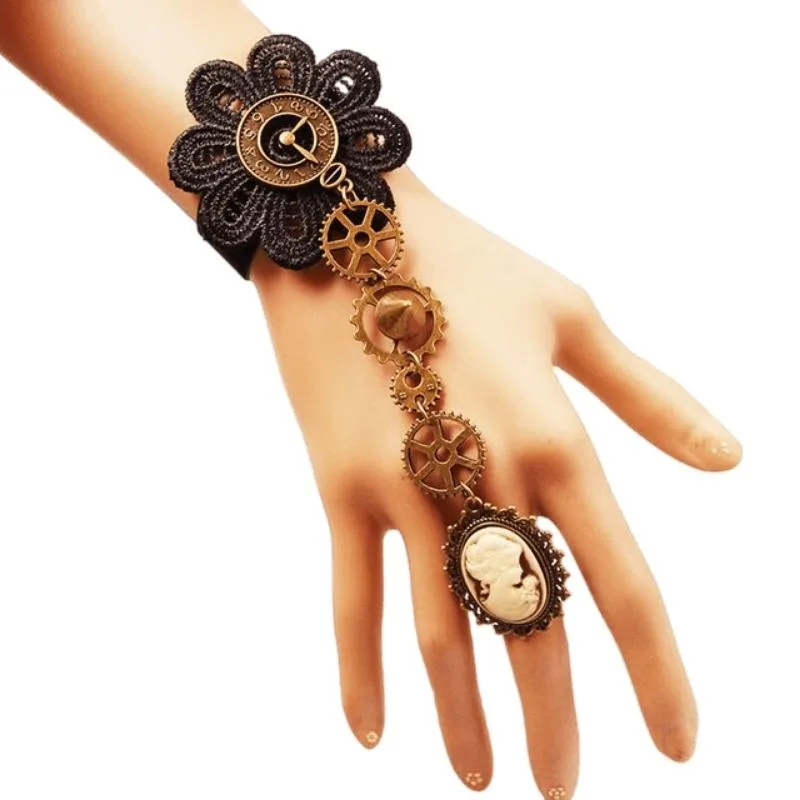 Ansicht 2 — Steampunk-Armband – Zahnrad