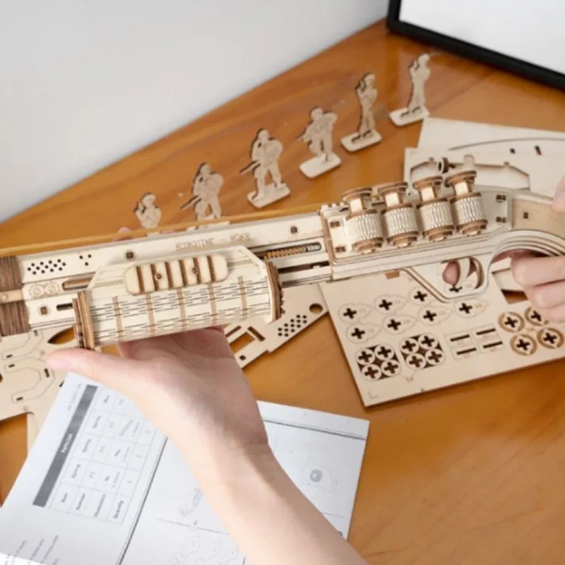 Ansicht 3 — Steampunk-Modellbausatz – Gewehrmodell