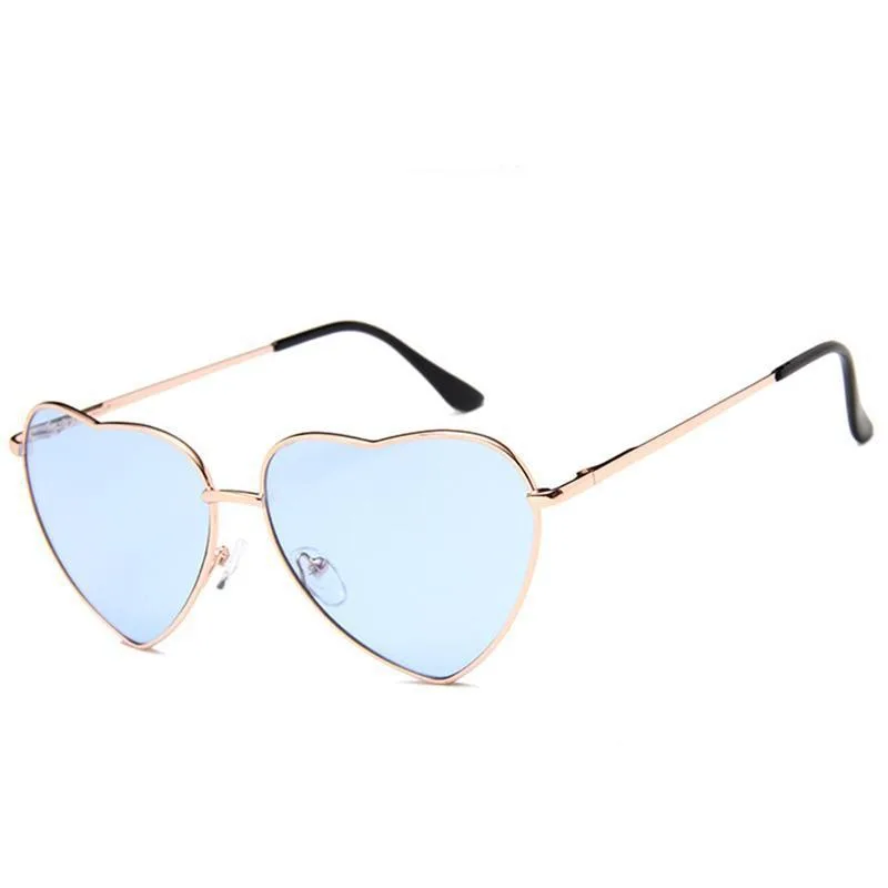 Sonnenbrille – Herz blau
