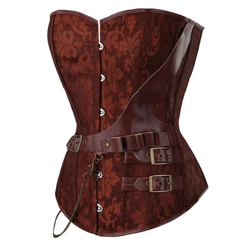 Ansicht 2 — Steampunk-Korsett – Piratenstil