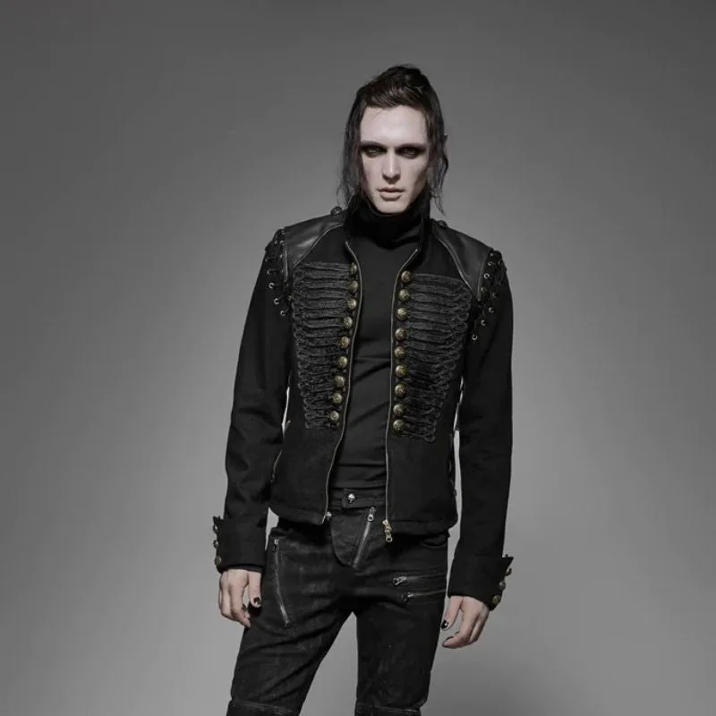 Ansicht 3 — Jacke für Herren – Gothic Militärstil Offiziersstil
