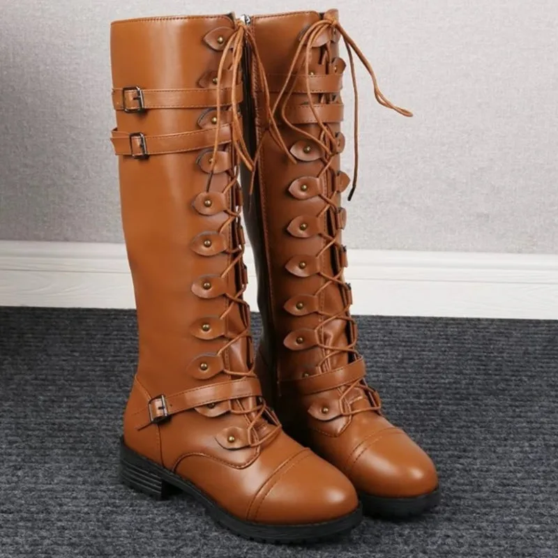 Ansicht 8 — Steampunk-Stiefel – braun aus PU