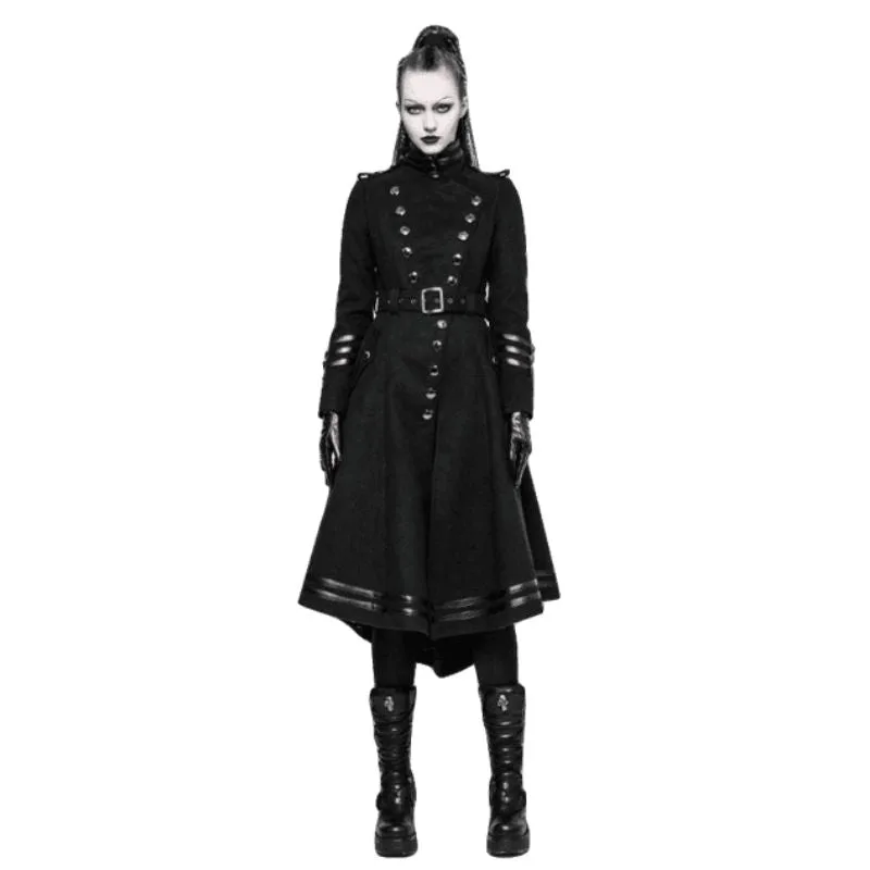 Mantel für Damen – lang schwarz Gothic