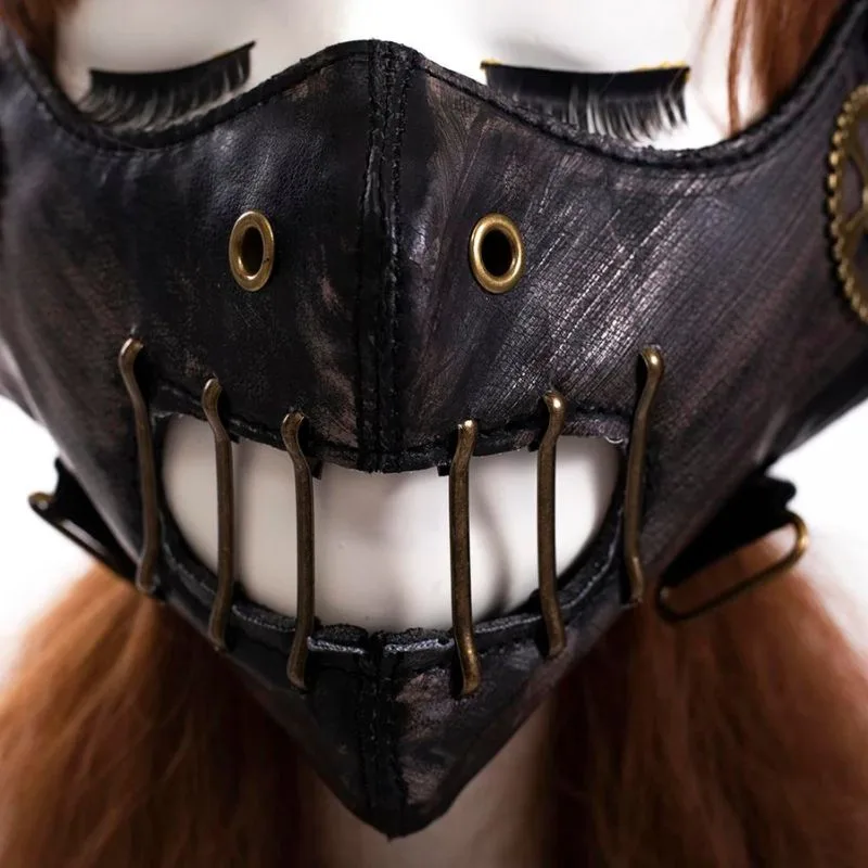 Ansicht 6 — Steampunk-Maske – PU-Kunstleder