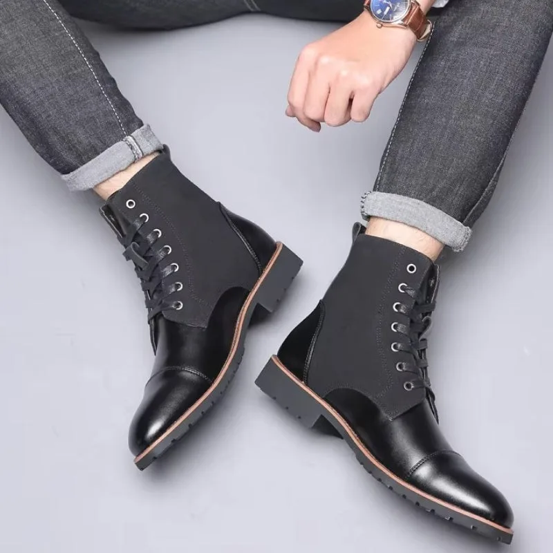 Ansicht 5 — Stiefeletten – schwarz mit Schnürung