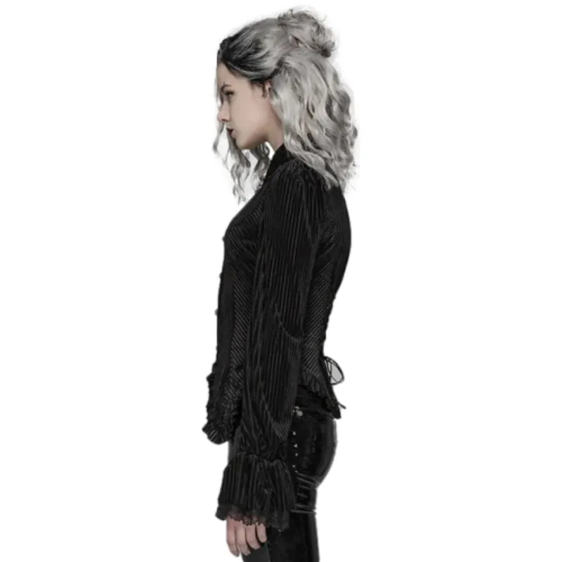 Ansicht 4 — Steampunk-Bluse für Damen – gestreift