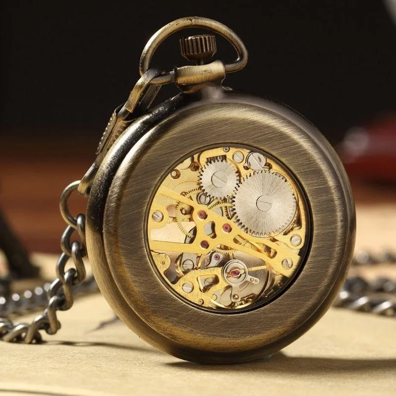 Ansicht 4 — Taschenuhr – Bronzefarben
