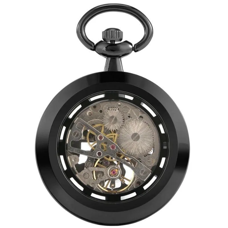 Ansicht 3 — Taschenuhr – Skelett schwarz
