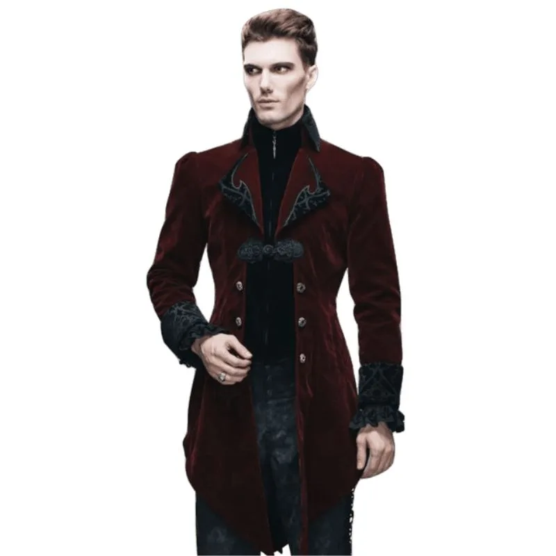 Jacke für Herren – Gothic rot