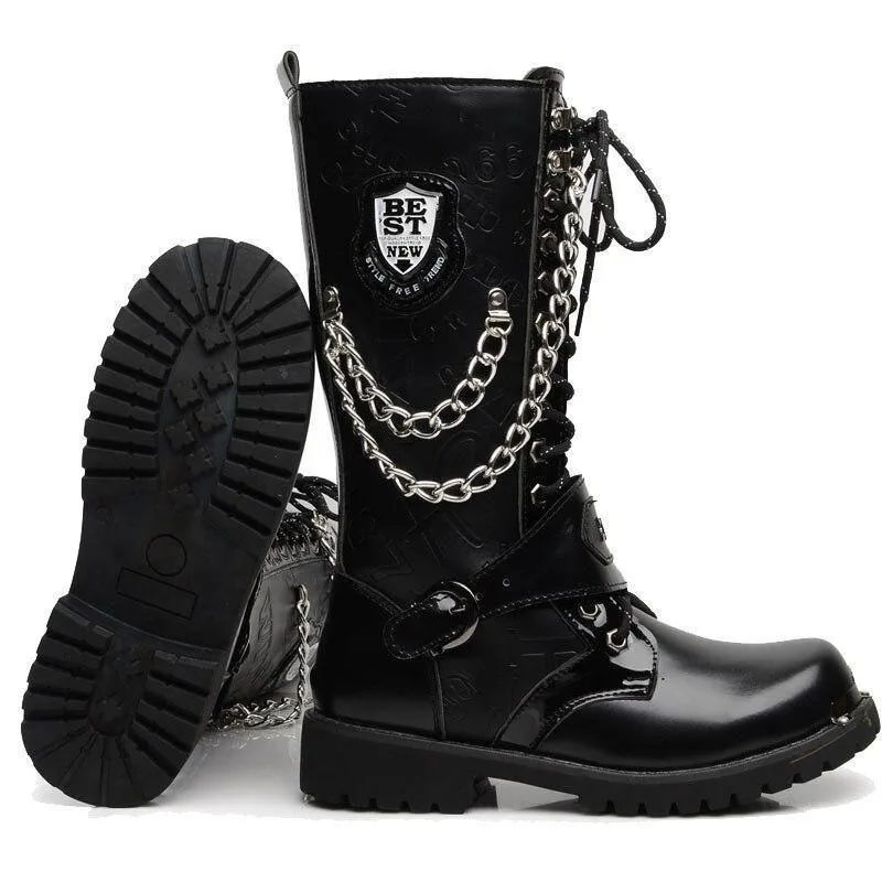Ansicht 4 — Steampunk-Stiefel – Hoher Schaft
