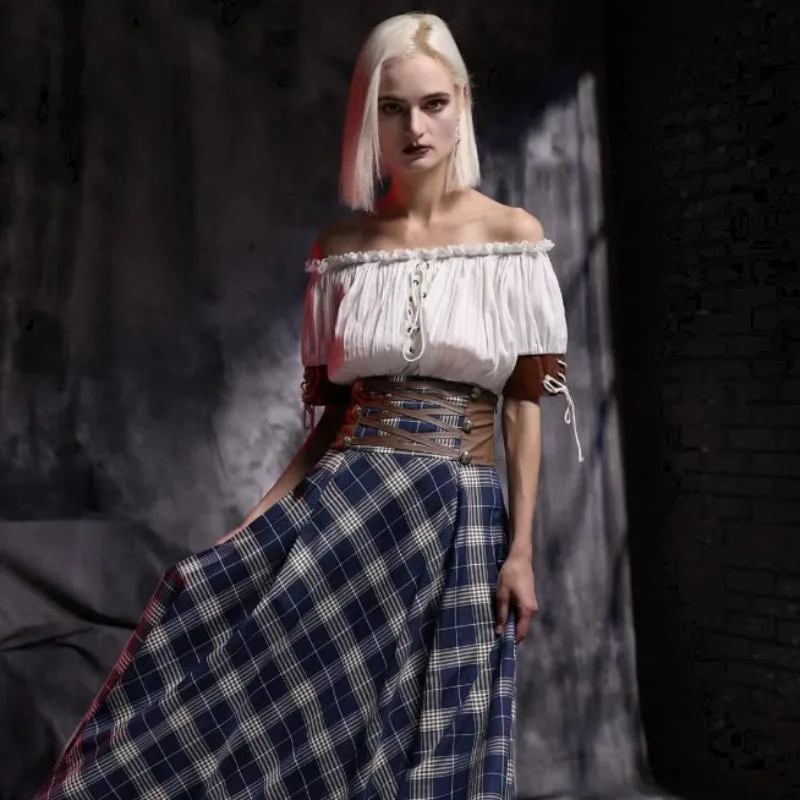 Ansicht 3 — Steampunk-Bluse – Schulterfrei