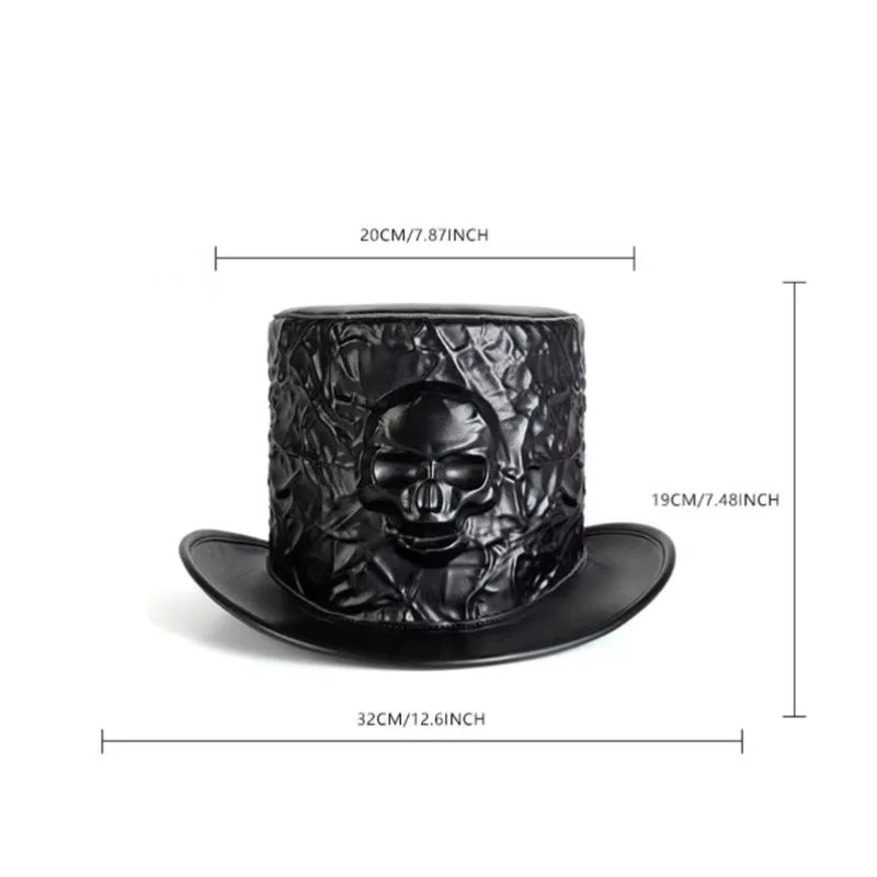 Ansicht 3 — Steampunk-Hut – Totenkopf – Modell 2