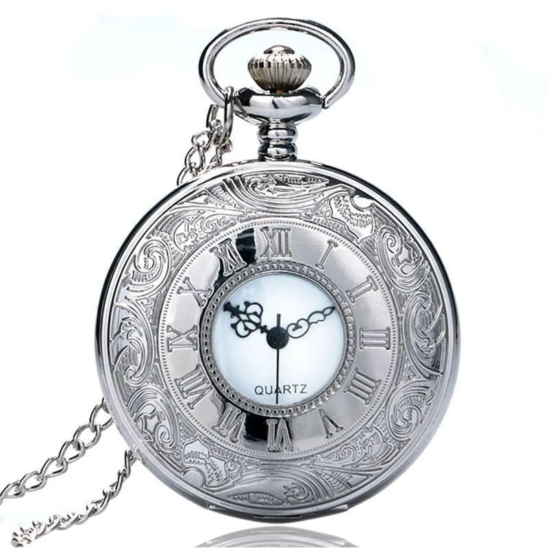 Taschenuhr für Damen – silberfarben antik-look