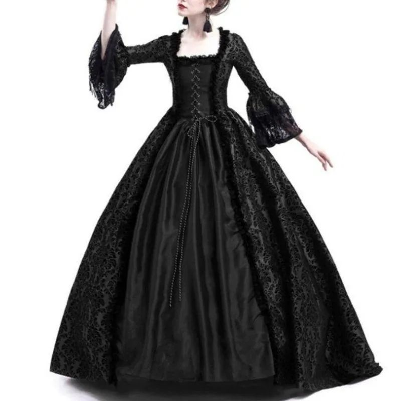 Ansicht 2 — Kleid – viktorianisch antik-look schwarz