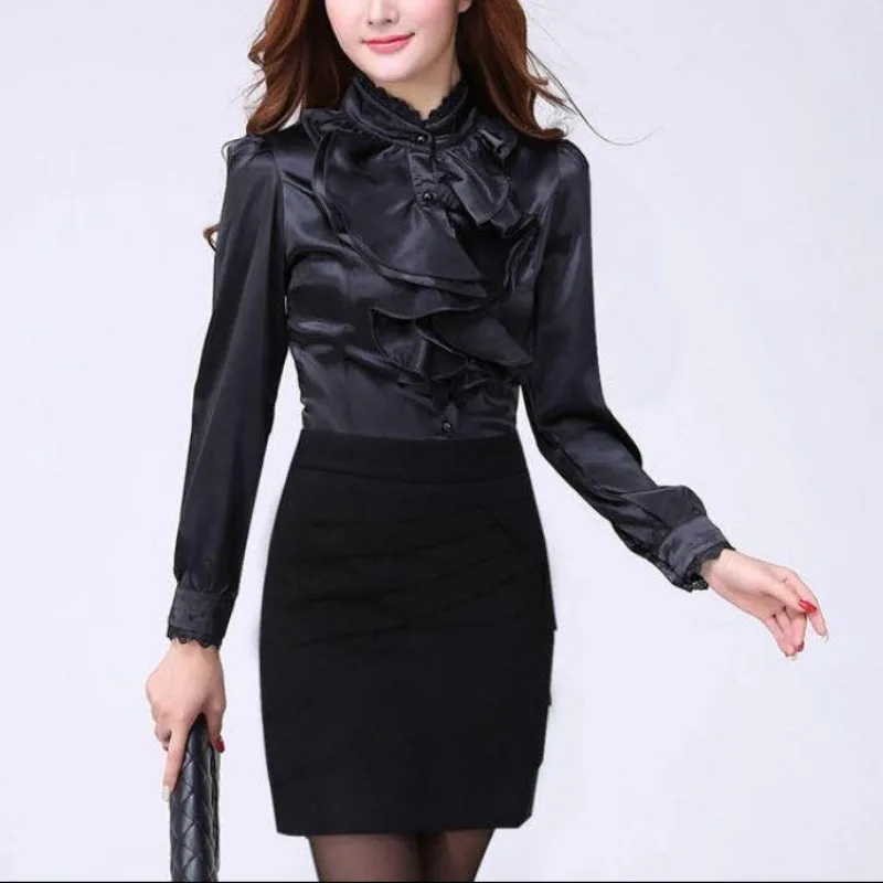 Ansicht 2 — Steampunk-Bluse – schwarz