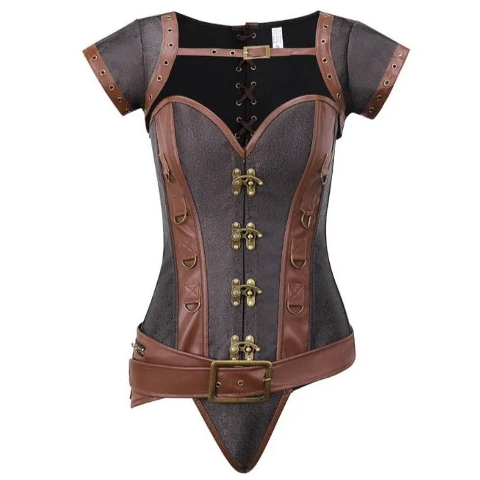 Steampunk-Korsett – Leder