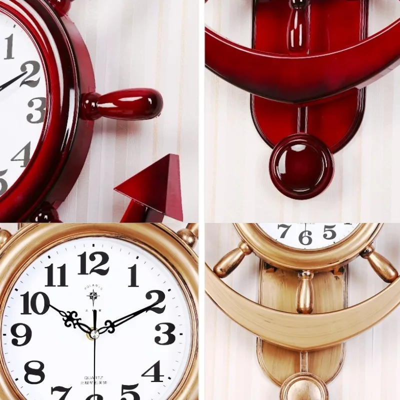 Ansicht 11 — Steampunk-Uhr – Steuerrad