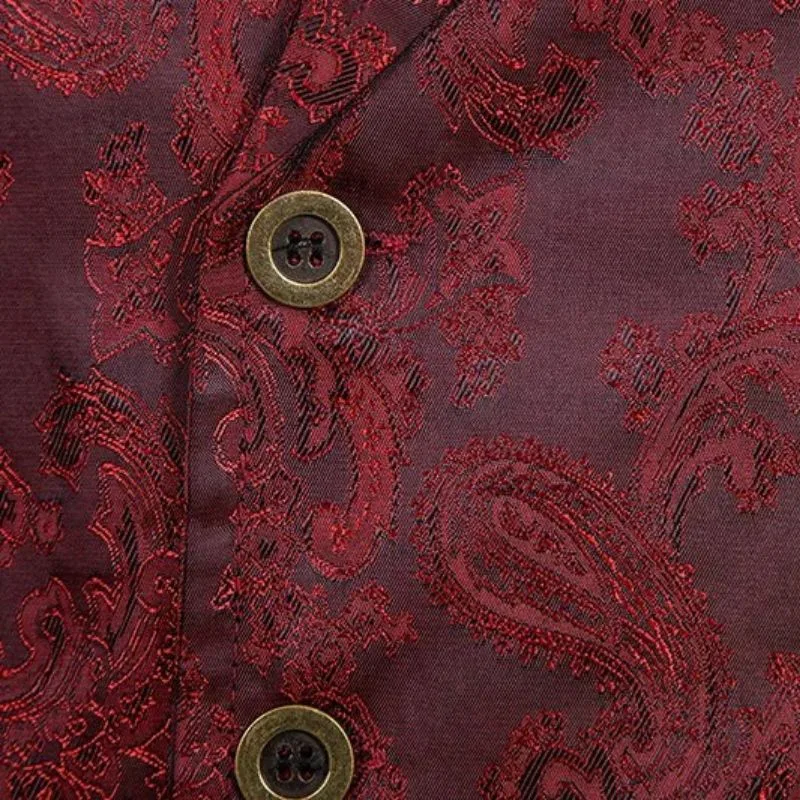 Ansicht 5 — Jacke für Herren – Kostüm Gothic ärmellos rot