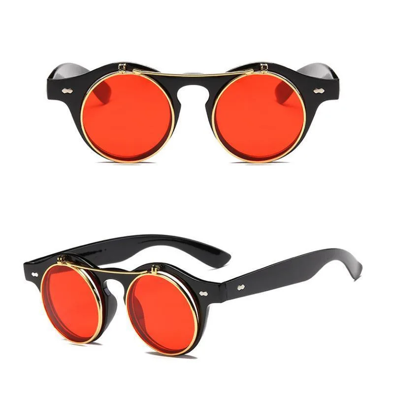 Ansicht 5 — Steampunk-Sonnenbrille – Klappgläser – Modell 2