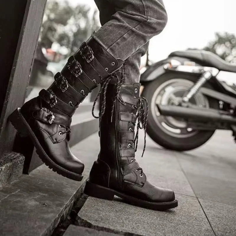 Ansicht 2 — Steampunk-Stiefel für Herren – aus PU