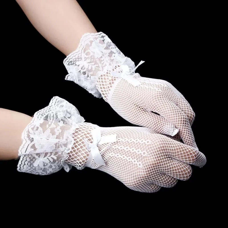 Ansicht 2 — Handschuh – Spitze weiß