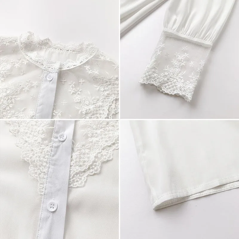 Ansicht 3 — Bluse – weiß viktorianisch