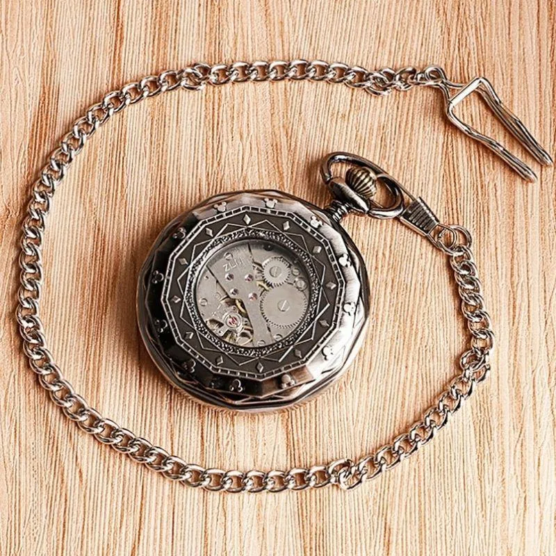Ansicht 2 — Steampunk-Taschenuhr – mit Sprungdeckel – Modell 2
