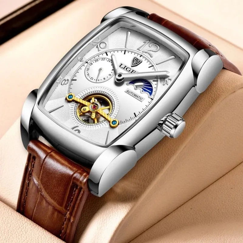 Ansicht 7 — Uhr für Herren – rechteckig Eleganter Stil