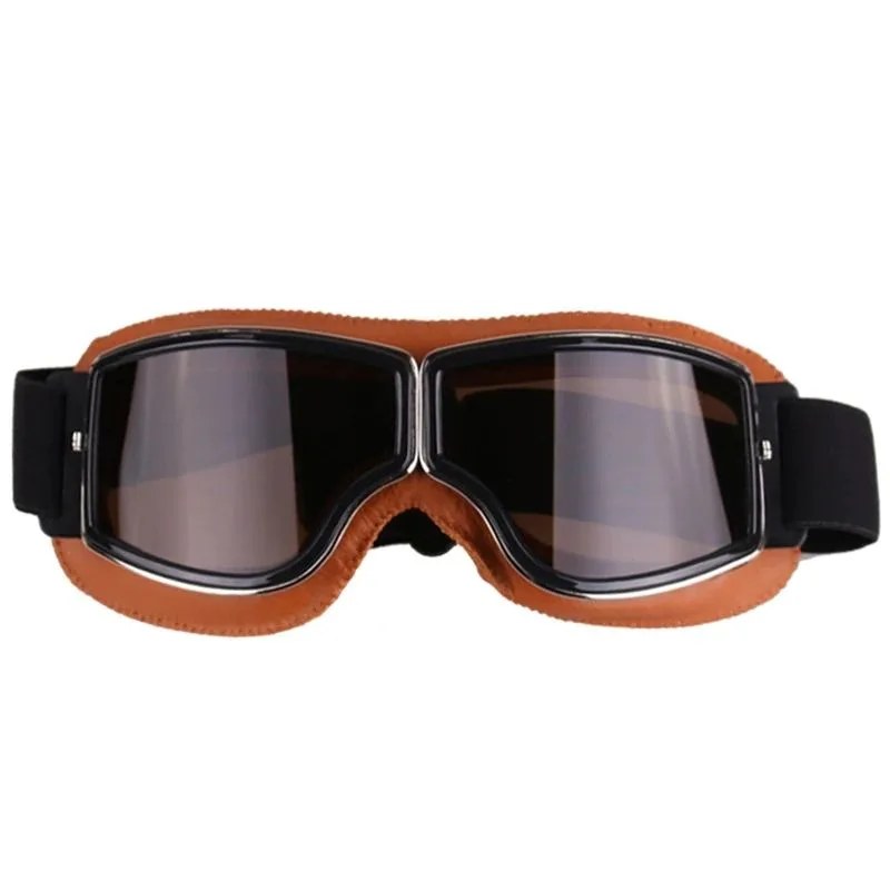 Ansicht 8 — Steampunk-Brille – Retro Motorradstil