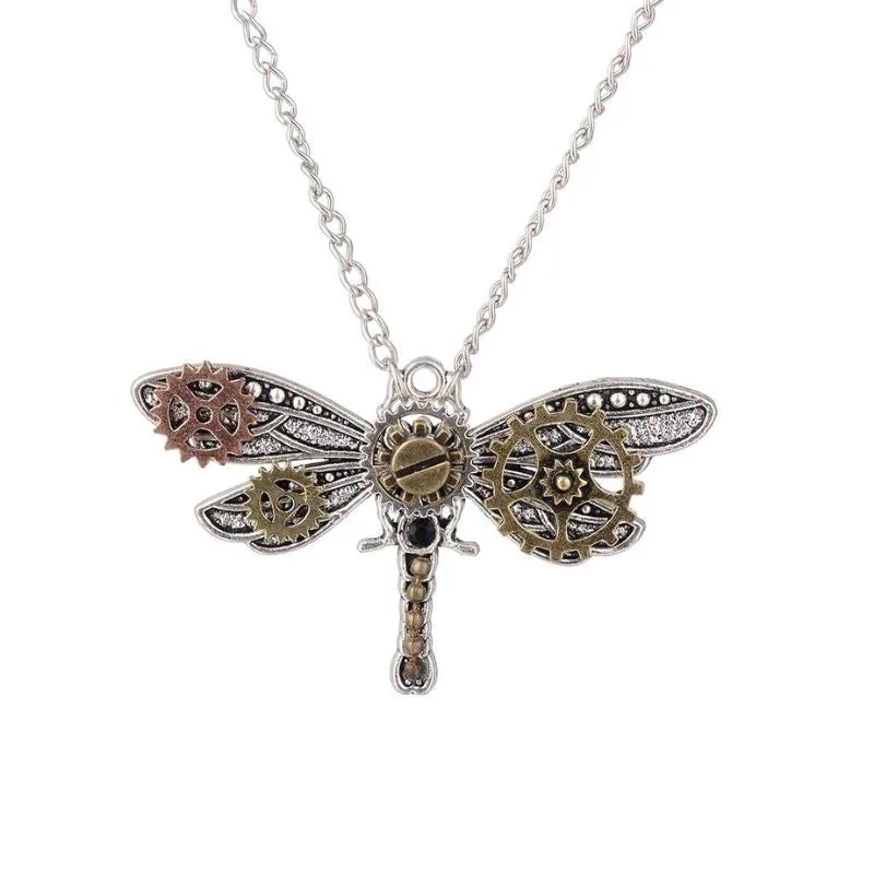 Ansicht 5 — Steampunk-Halskette – Schmetterling