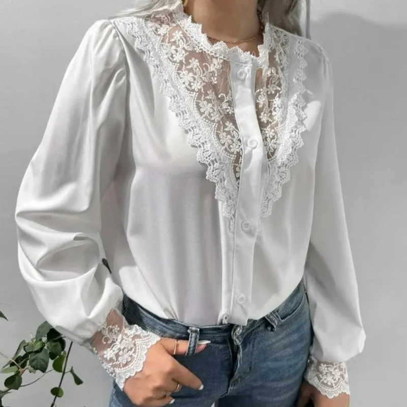Ansicht 2 — Bluse – weiß viktorianisch