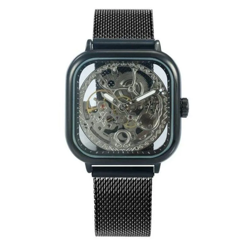 Ansicht 6 — Steampunk-Uhr – Sichtbares Uhrwerk