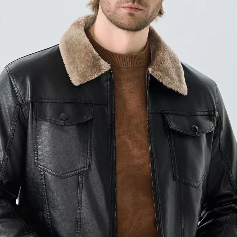 Ansicht 6 — Jacke für Herren – Fliegerstil Kragen Fell