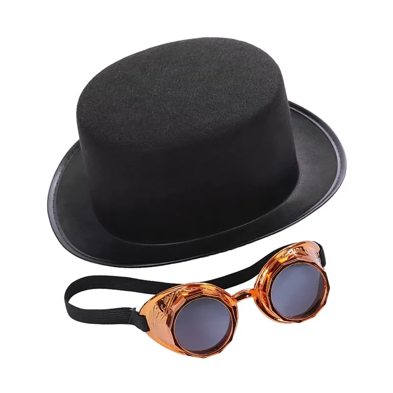 Ansicht 5 — Steampunk-Hut – mit Brille im Schweißer-Look