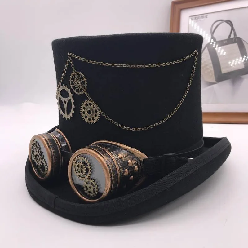 Ansicht 6 — Steampunk-Hut – Zylinder