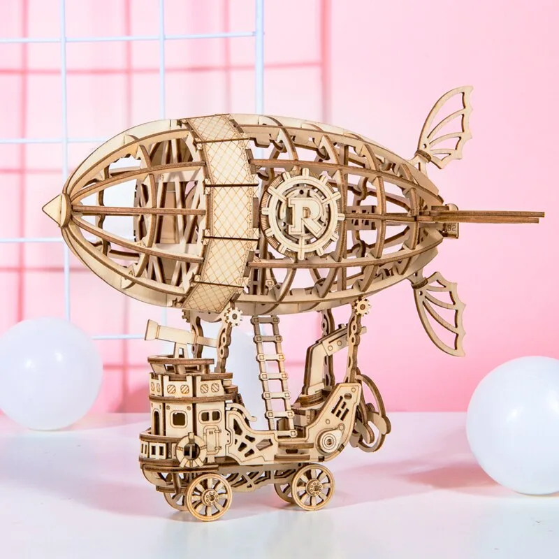 Ansicht 3 — Steampunk-Modellbausatz – Luftschiff Zeppelin