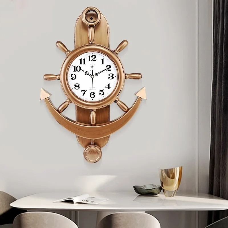 Ansicht 3 — Steampunk-Uhr – Steuerrad