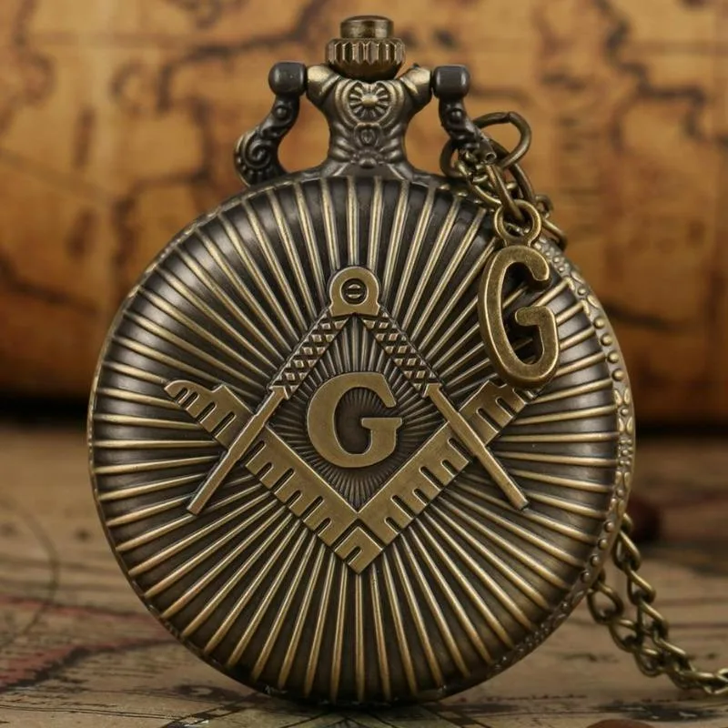 Ansicht 2 — Taschenuhr – Freimaurer-Motiv