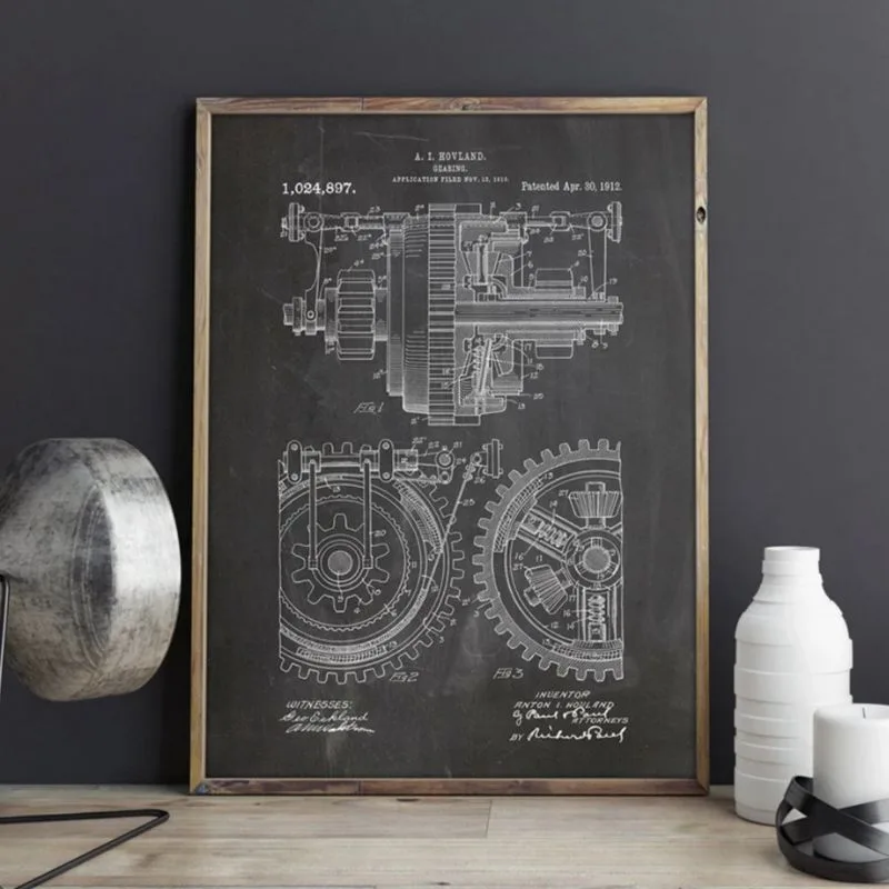 Ansicht 3 — Wandbild – Design Zahnrad
