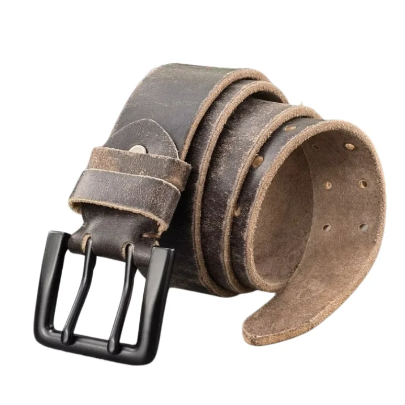 Ansicht 9 — Gürtel – braun aus Leder Antik-Finish