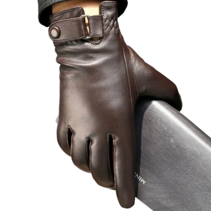 Handschuh für Herren – aus Leder braun