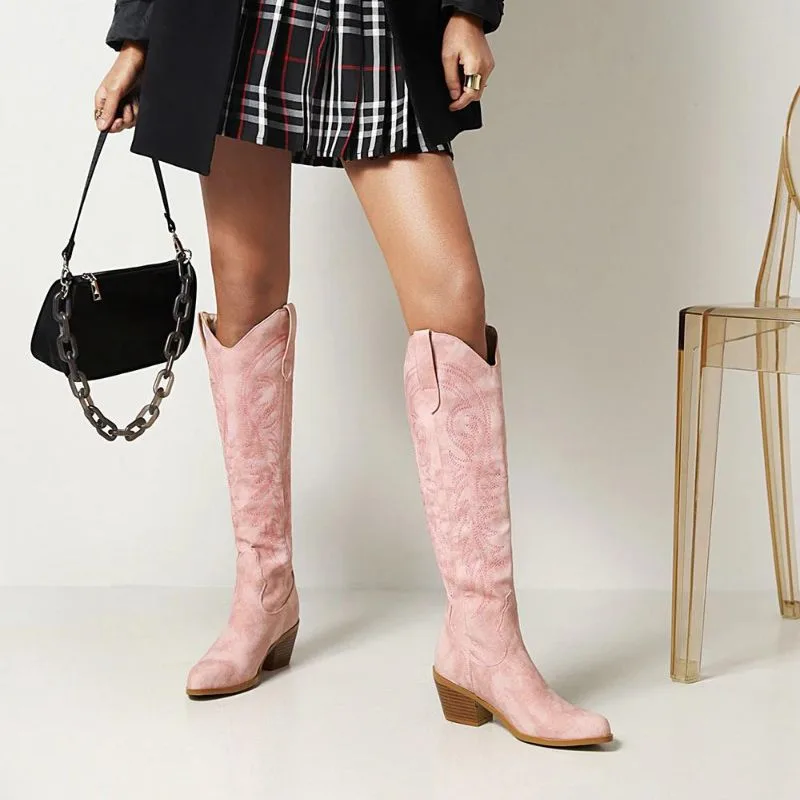 Ansicht 2 — Stiefel für Damen – Wildleder Western