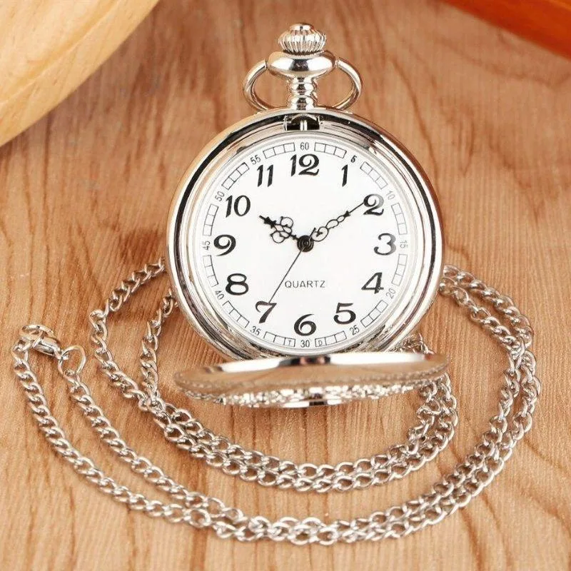 Ansicht 3 — Taschenuhr für Damen – Anhänger silberfarben
