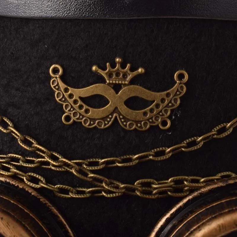 Ansicht 5 — Steampunk-Hut – Zylinder Cabaret